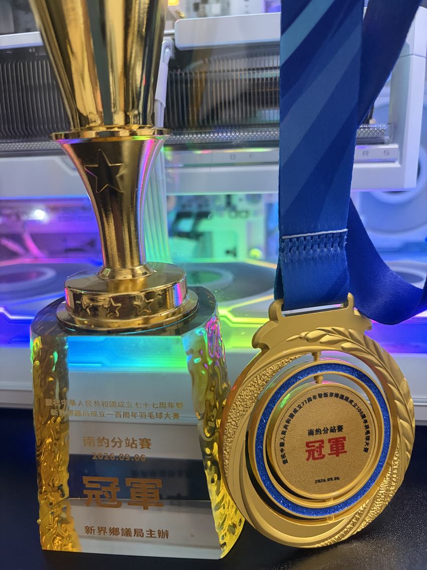 南約分站賽冠軍獎盃及金牌